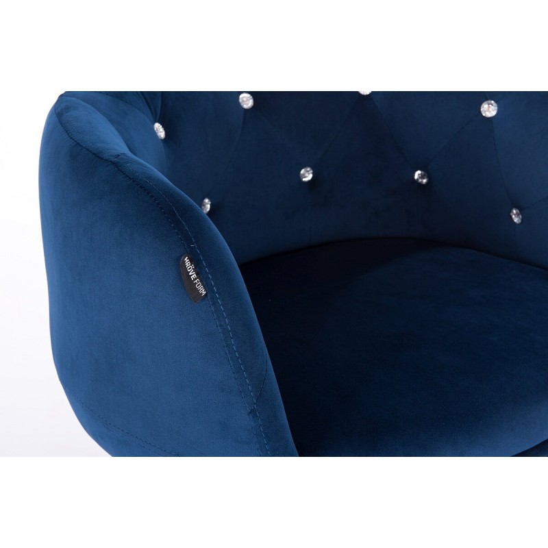 Dark sea velvet cosmetic chair