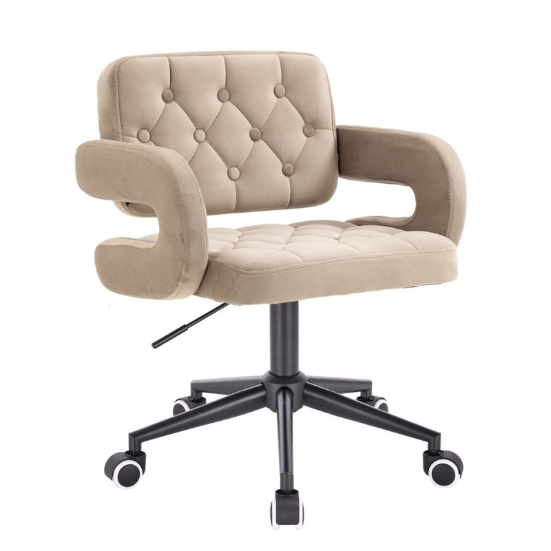 Hoker SURFK Latte Welur Czarna Podstawa