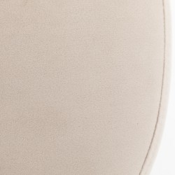 Latte velvet shell chair chrome