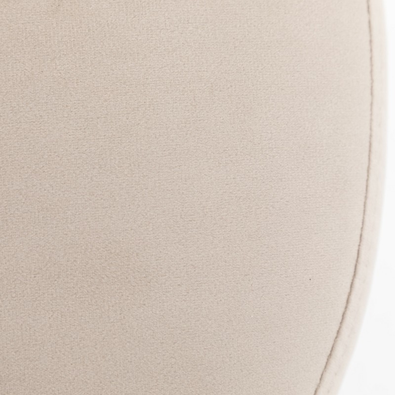 Latte velvet shell chair chrome