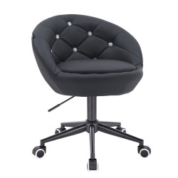 Fotel Hc948K Czarny Ekoskóra Czarna Podstawa