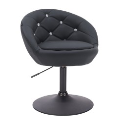 Fotel Hc948N Czarny Ekoskóra Czarna Podstawa