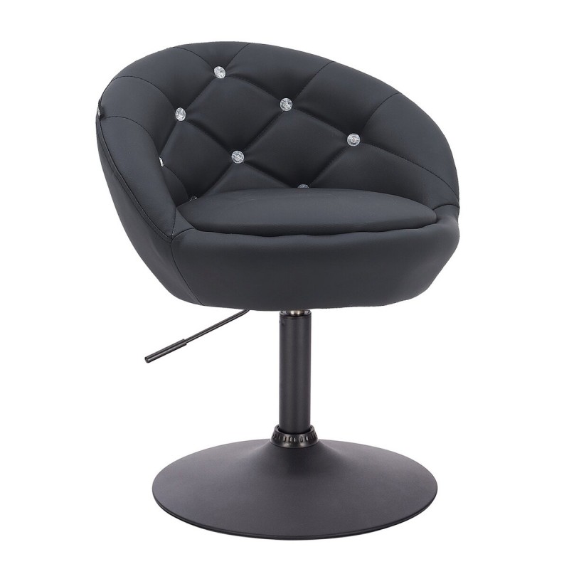 Fotel Hc948N Czarny Ekoskóra Czarna Podstawa