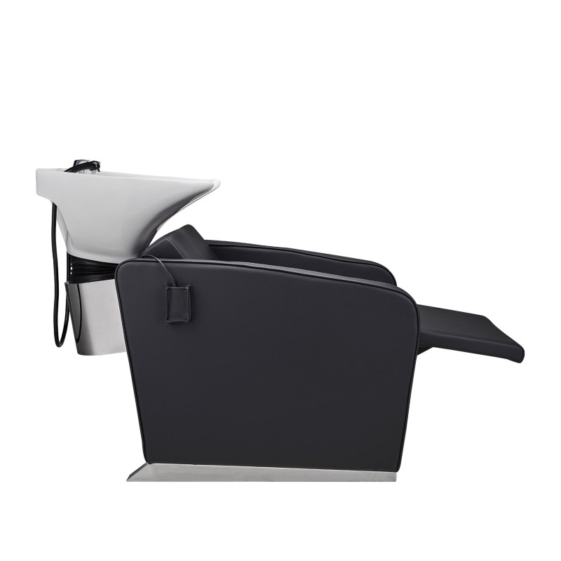 Black MARTIN shampoo chair electric-footrest