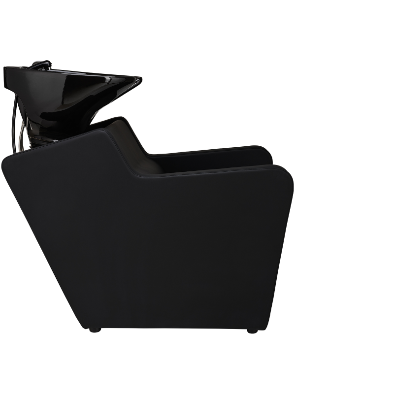 Myjnia fryzjerska PERFECT - czarna, elektryczny podnóżek -Strona główna- 