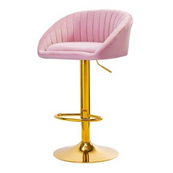 4Rico Hoker barowy QS-B16G aksamit różowe