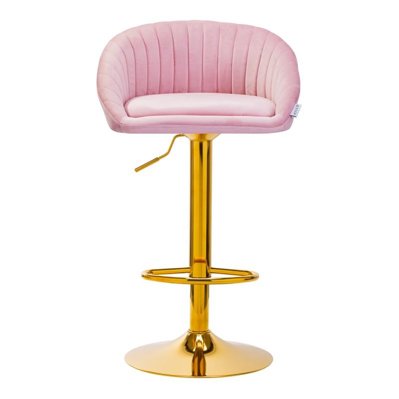 4Rico Hoker barowy QS-B16G aksamit różowe