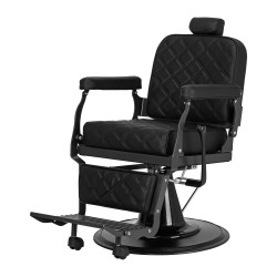 Fotel Barberski Carlos extra Czarny