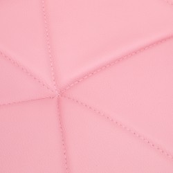 Pink padded cosmetic stool