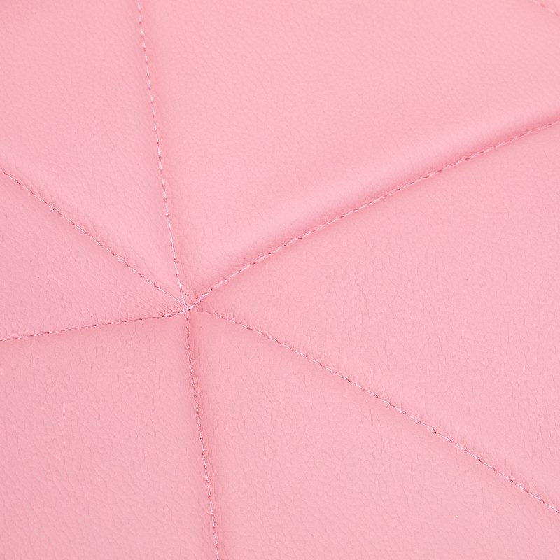Pink padded cosmetic stool