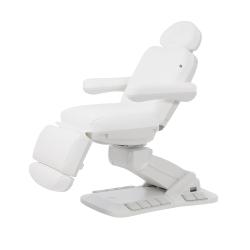 Fotel kosmetyczny Elektryczny TENDER NEO biały obrotowy -Fotele kosmetyczne elektryczne- 