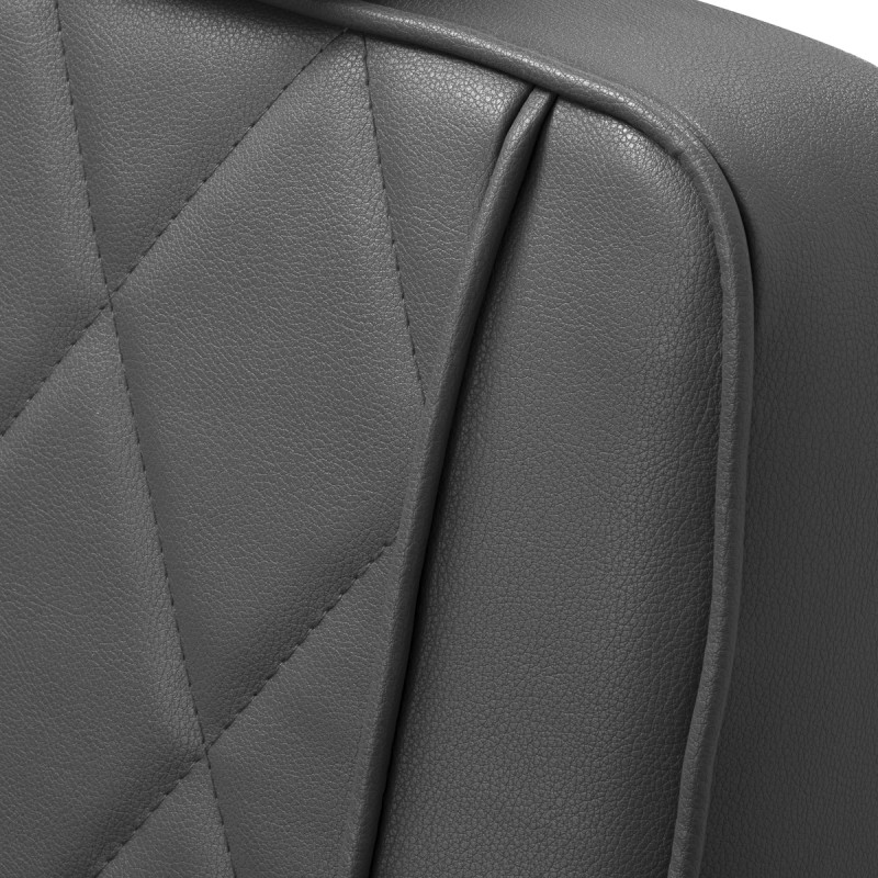 Szara fryzjerska fotele stylowy design.