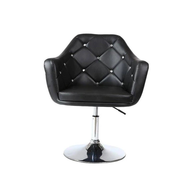 Fotel fryzjerski Blink  Czarny z kryształkami -Krzesła kosmetyczne- 