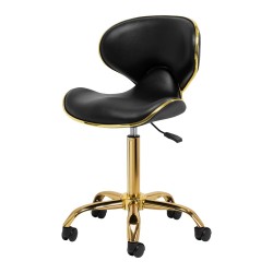 Gabbiano taboret kosmetyczny Q-4599G Złoto Czarny