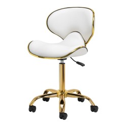 Gabbiano taboret kosmetyczny Q-4599G Złoto Biały