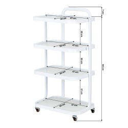 Stolik Kosmetyczny Giovanni H6702 Biały