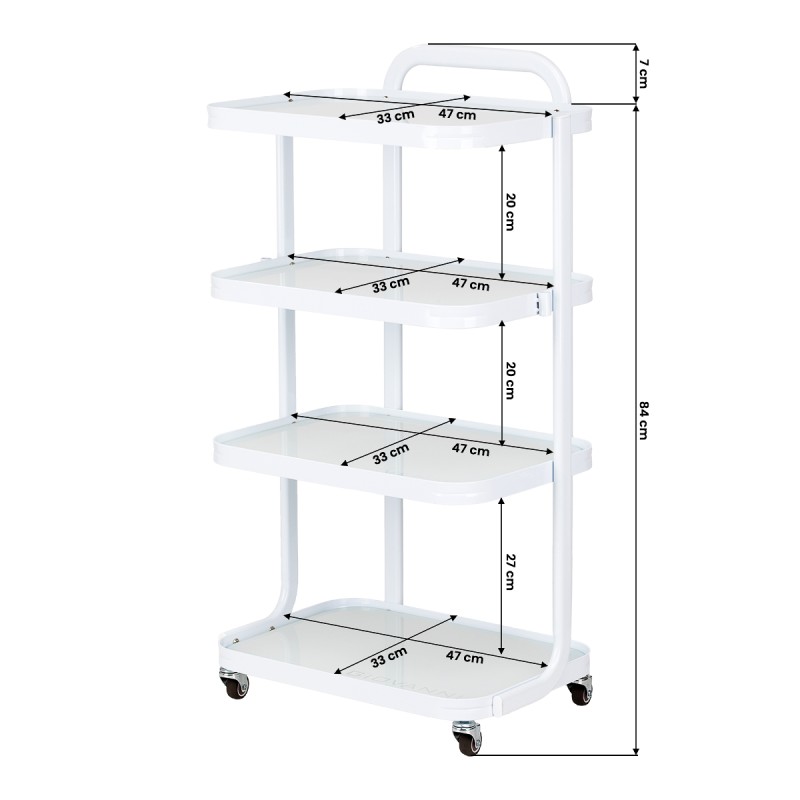 Stolik Kosmetyczny Giovanni H6702 Biały