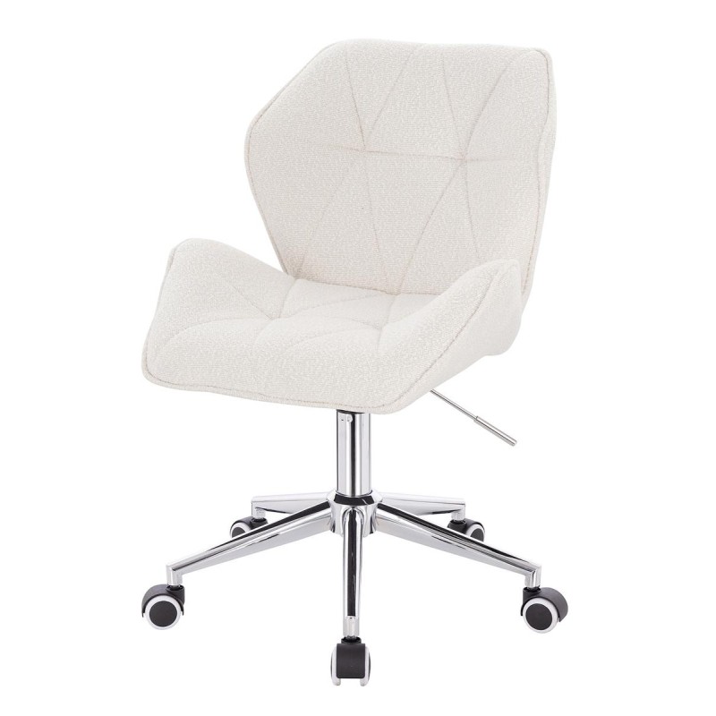 Hoker Hr212K Kremowy Baranek Chromowana Podstawa