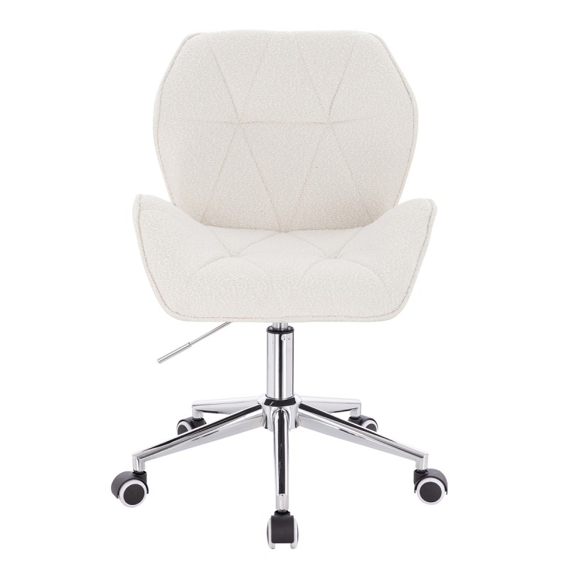 Hoker Hr212K Kremowy Baranek Chromowana Podstawa