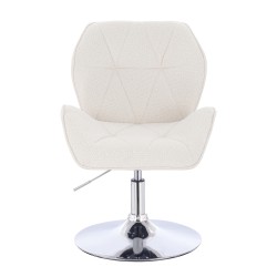 Hoker Hr212N Kremowy Baranek Chromowana Podstawa