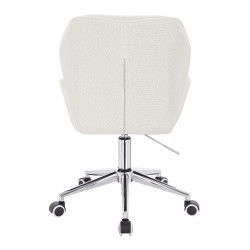 Hoker Hr212K Kremowy Baranek Chromowana Podstawa