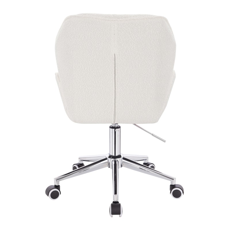 Hoker Hr212K Kremowy Baranek Chromowana Podstawa