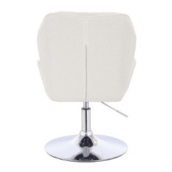 Hoker Hr212N Kremowy Baranek Chromowana Podstawa