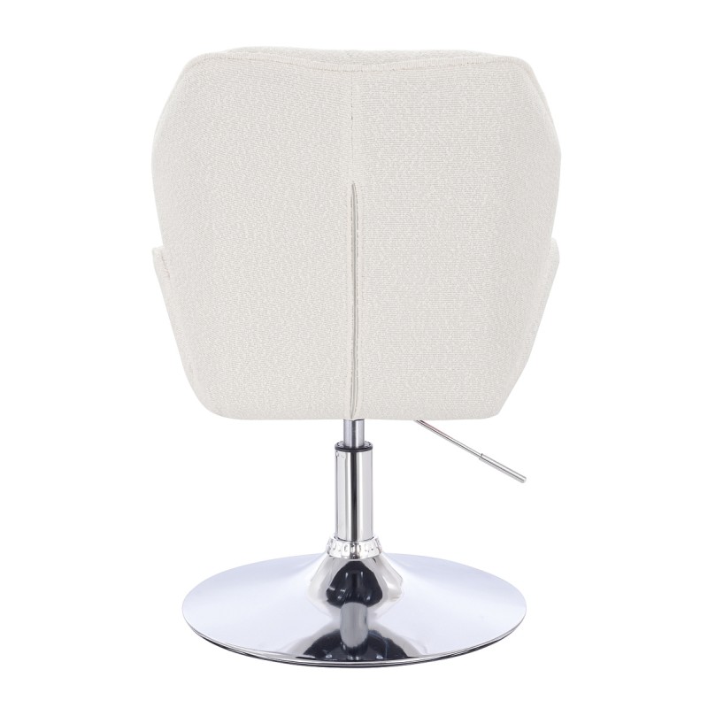 Hoker Hr212N Kremowy Baranek Chromowana Podstawa