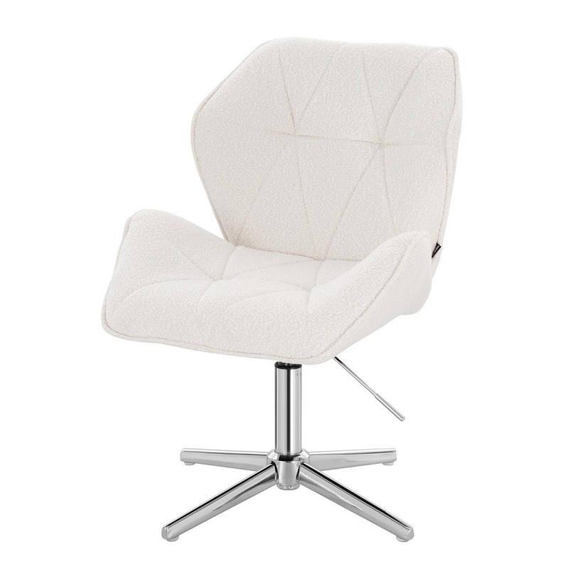 Hoker Hr212Cross Kremowy Baranek Chromowana Podstawa