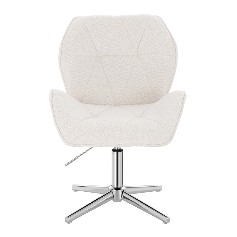 Hoker Hr212Cross Kremowy Baranek Chromowana Podstawa