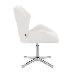 Hoker Hr212Cross Kremowy Baranek Chromowana Podstawa