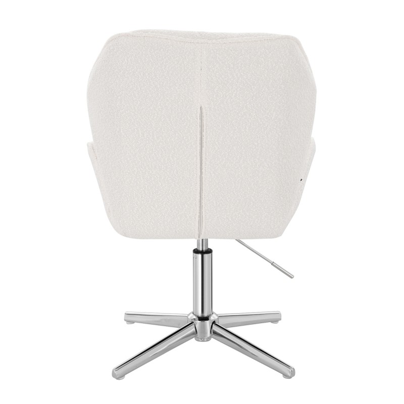 Hoker Hr212Cross Kremowy Baranek Chromowana Podstawa