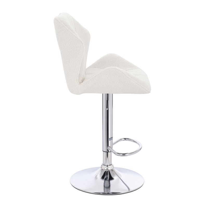 Hoker Hr212W Kremowy Baranek Chromowana Podstawa