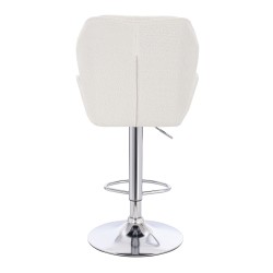 Hoker Hr212W Kremowy Baranek Chromowana Podstawa