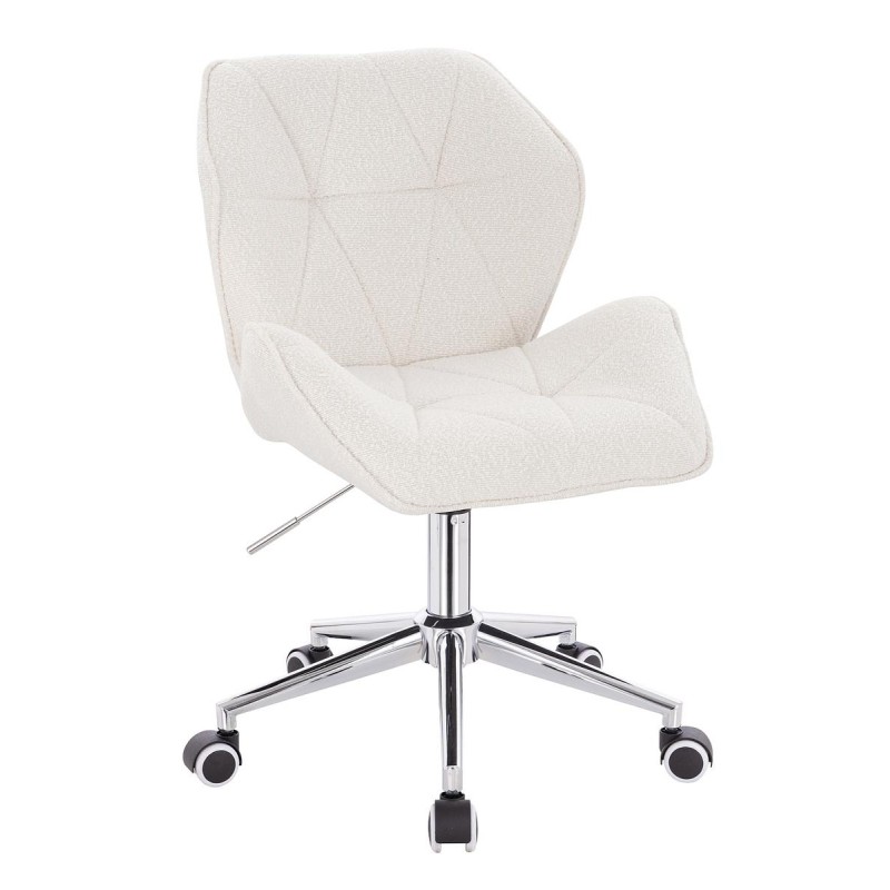 Hoker Hr212K Kremowy Baranek Chromowana Podstawa