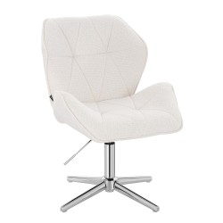 Hoker Hr212Cross Kremowy Baranek Chromowana Podstawa