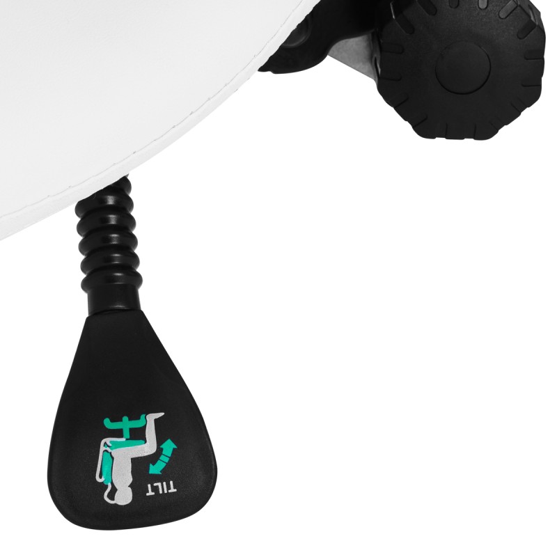 Taboret kosmetyczny 1004 Giovanni biały