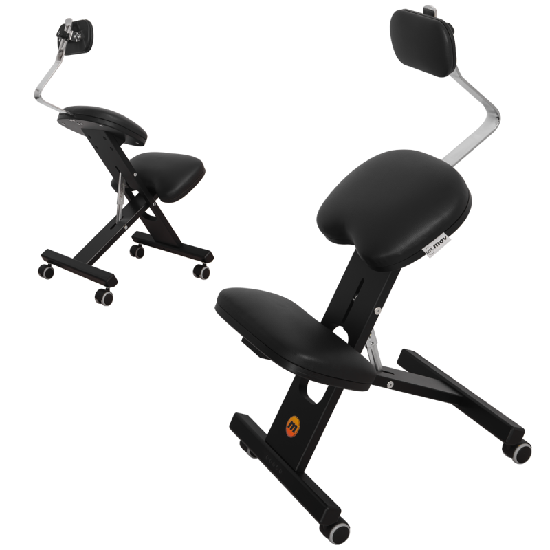 Klękosiad z podparciem ERGO LUX Heban Plus -Strona główna- 