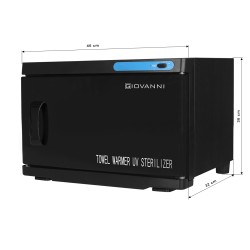 Podgrzewacz do ręcznikow ze sterylizatorem UV-C 16 L czarny
