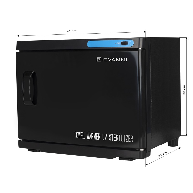 Podgrzewacz do ręcznikow ze sterylizatorem UV-C 23 L czarny