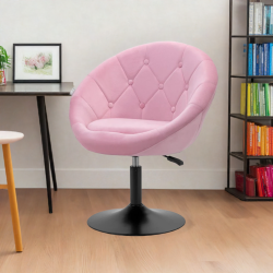 4Rico fotel obrotowy QS-BL12B aksamit różowe -Krzesła kosmetyczne- 