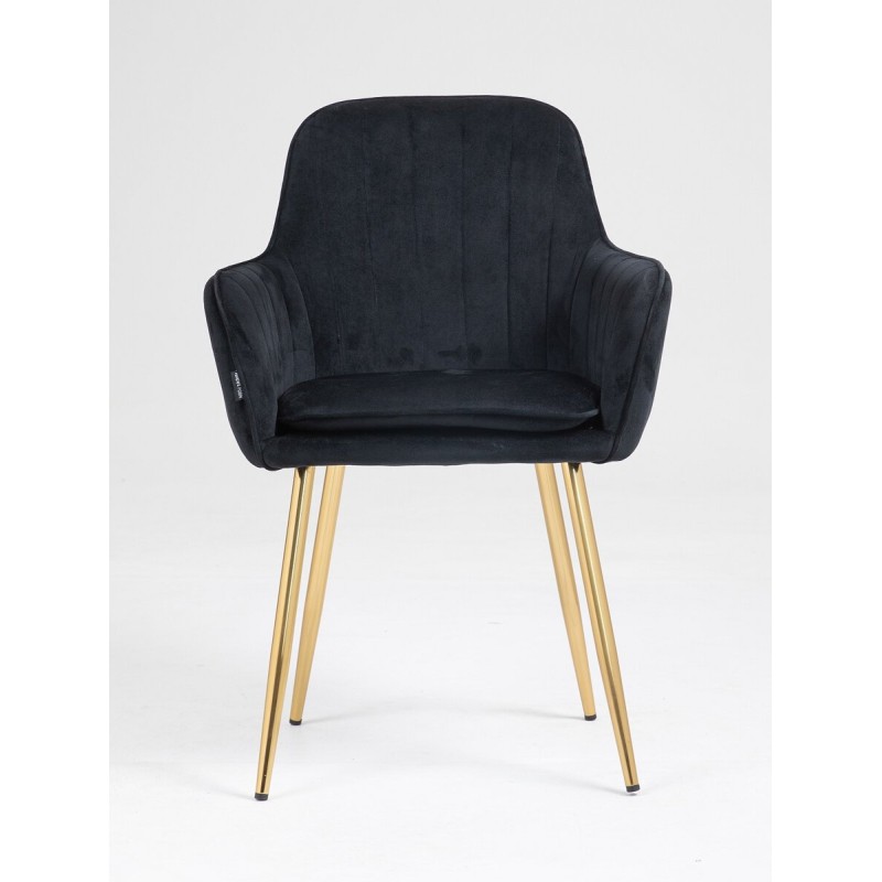 Fotel Hr2022 Czarny Welur