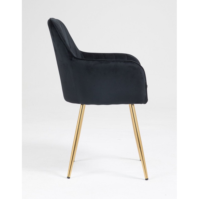 Fotel Hr2022 Czarny Welur