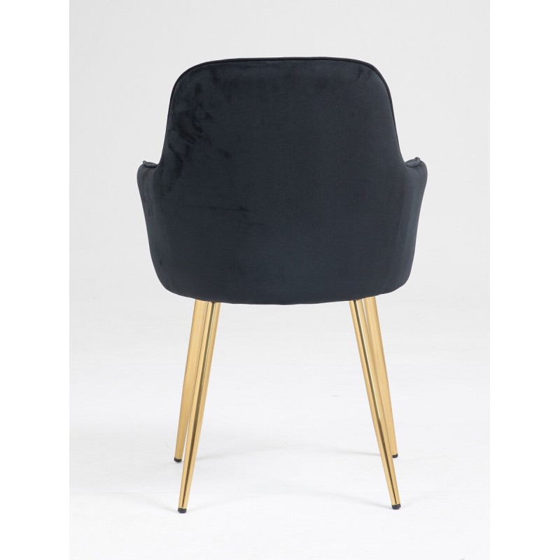 Fotel Hr2022 Czarny Welur