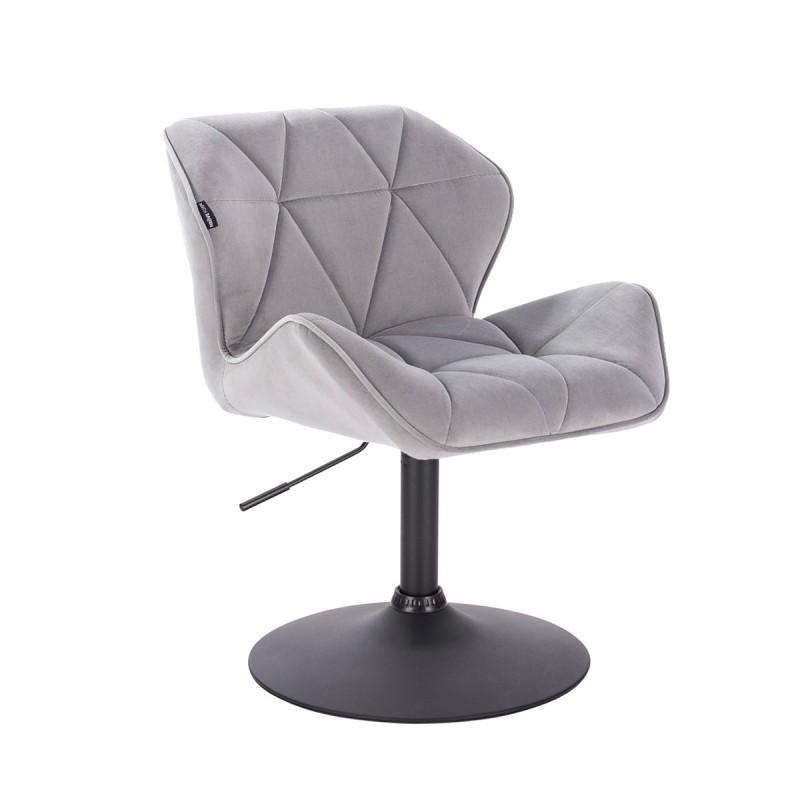 Petyr steel velour cosmetic chair