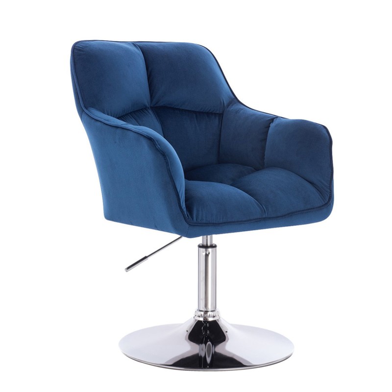 Dark sea velvet cosmetic chair