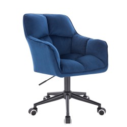 Dark sea velour cosmetic chair