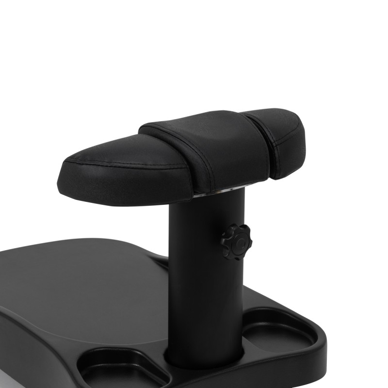 Czarny wózek prysznicowy do pedicure Zaffiro