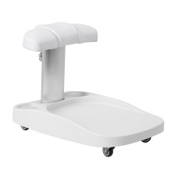 Biały fotel prysznicowy Zaffiro do pedicure.