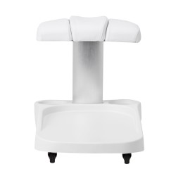 Biała ławka prysznicowa Zaffiro do pedicure
